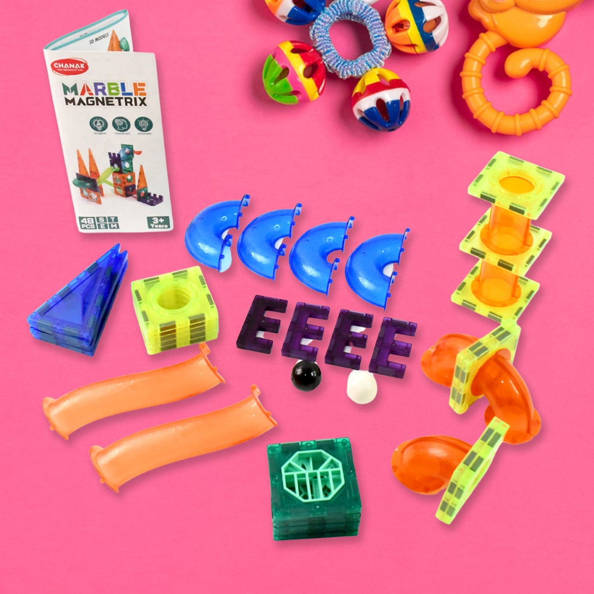 Magnetic Marble Run Building Set
