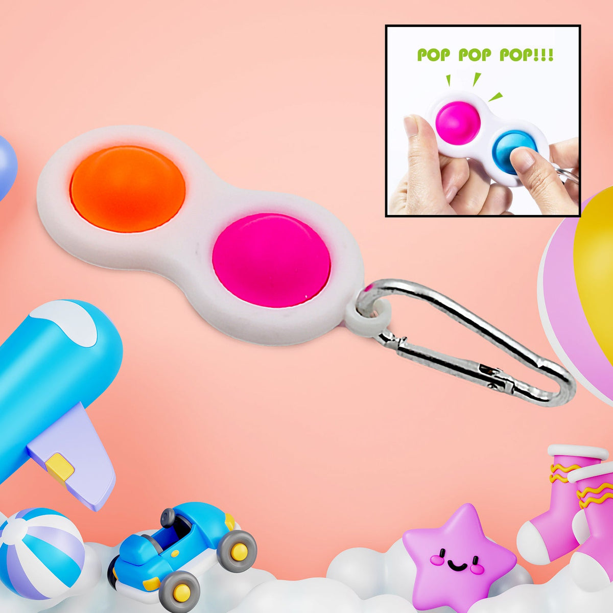 Pocket Fidget Pack (6 Pieces for Kids)