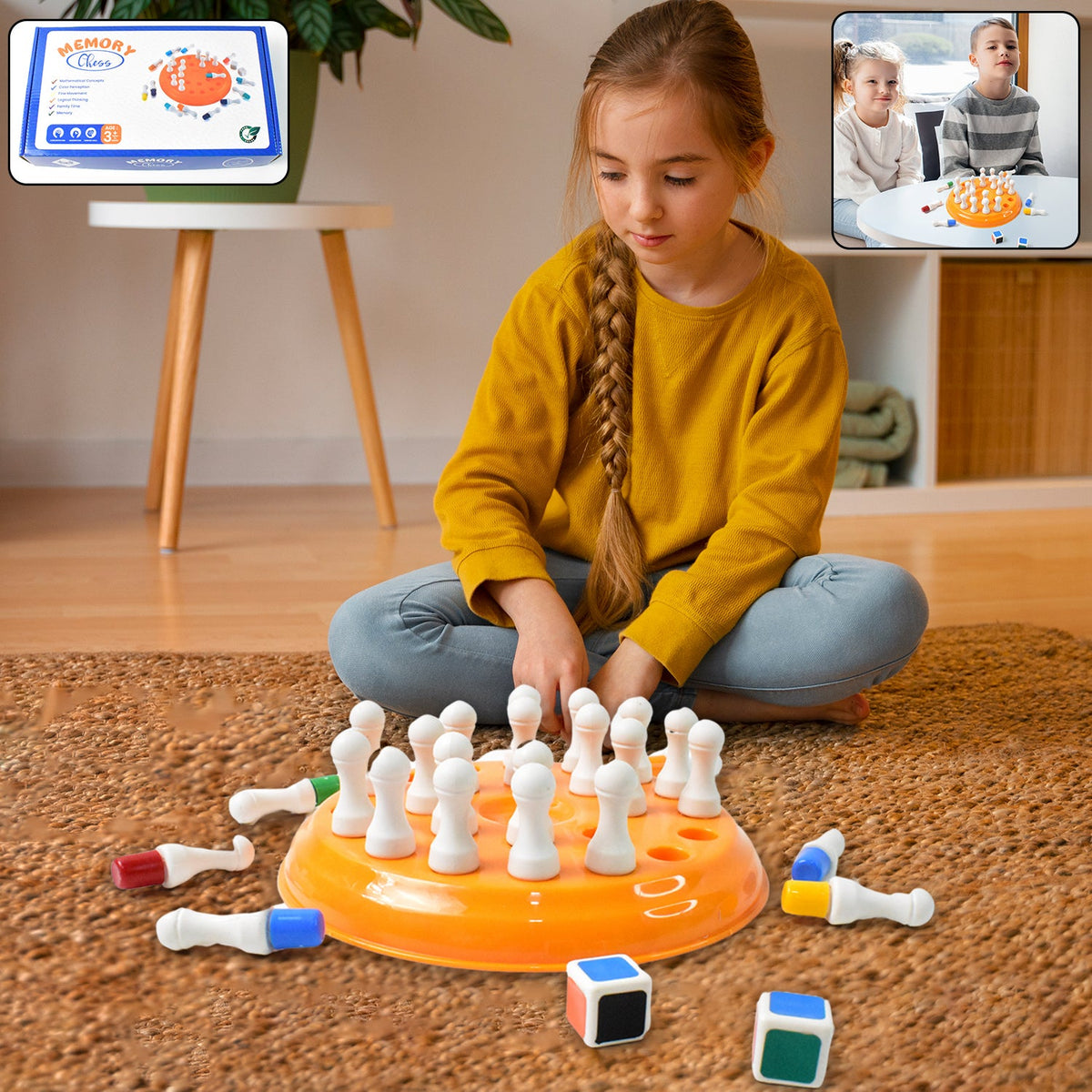 Memory Chess Brain Teaser (24 Pegs)