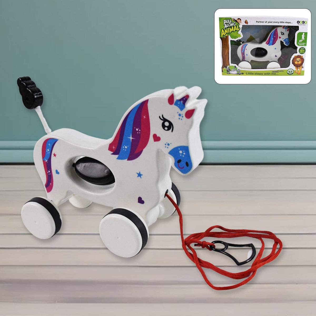 Unicorn Pull-Along Toy