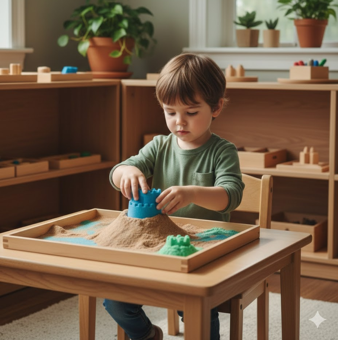 Kinetic Sand Kit – Mess-Free Creative Play