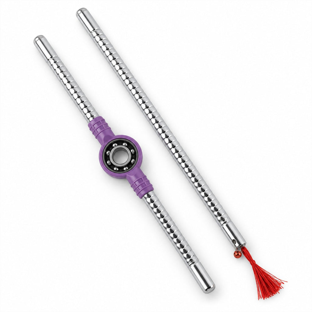 Steel Dandiya Sticks with Tassels (1 Pair)