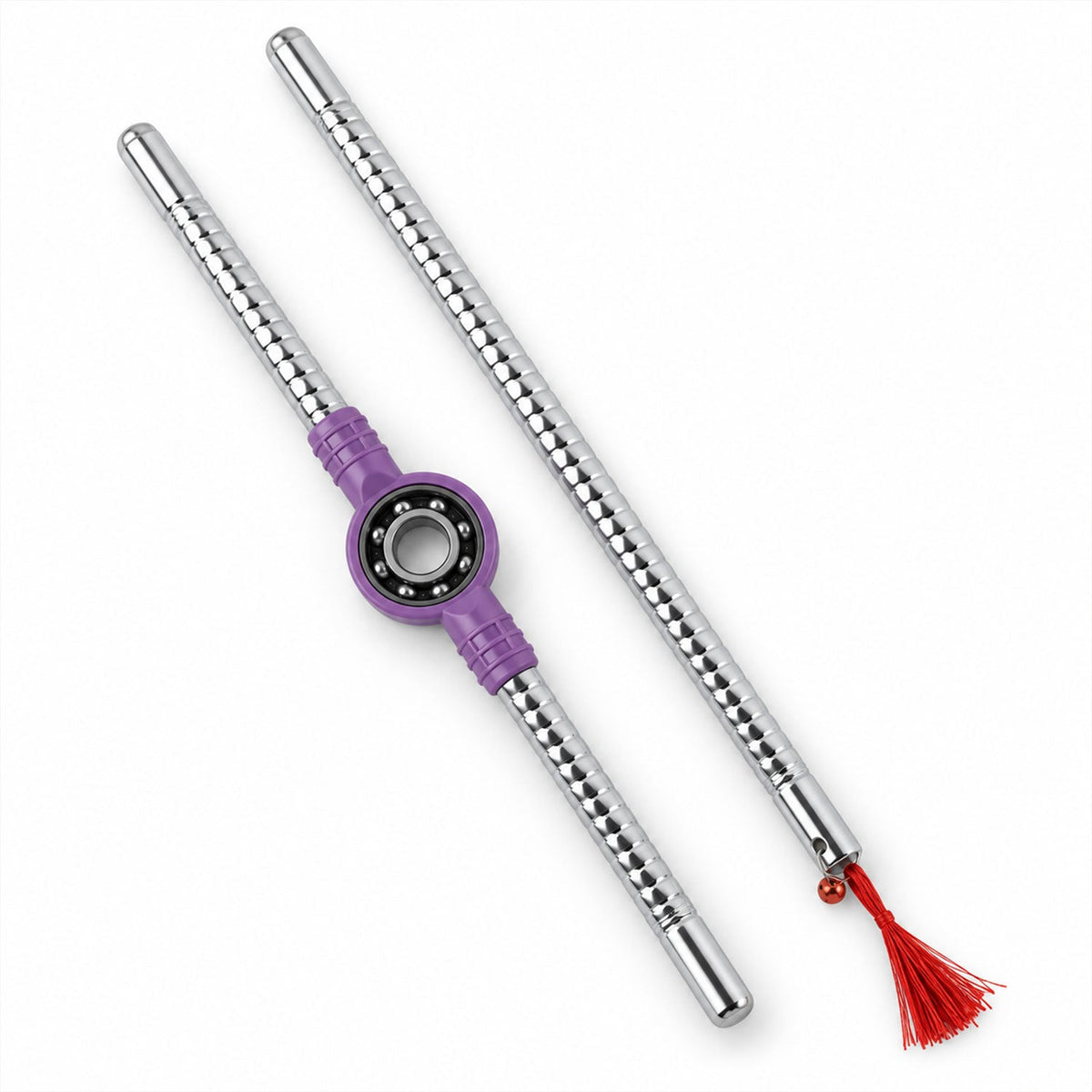 Steel Dandiya Sticks with Tassels (1 Pair)