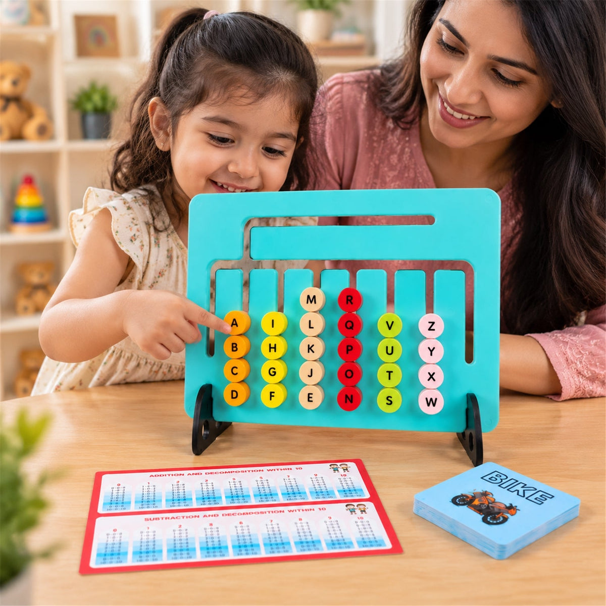 2-in-1 ABC & Maths Activity Board