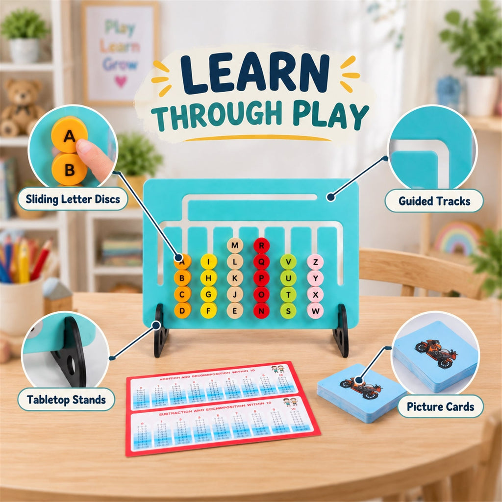 2-in-1 ABC & Maths Activity Board