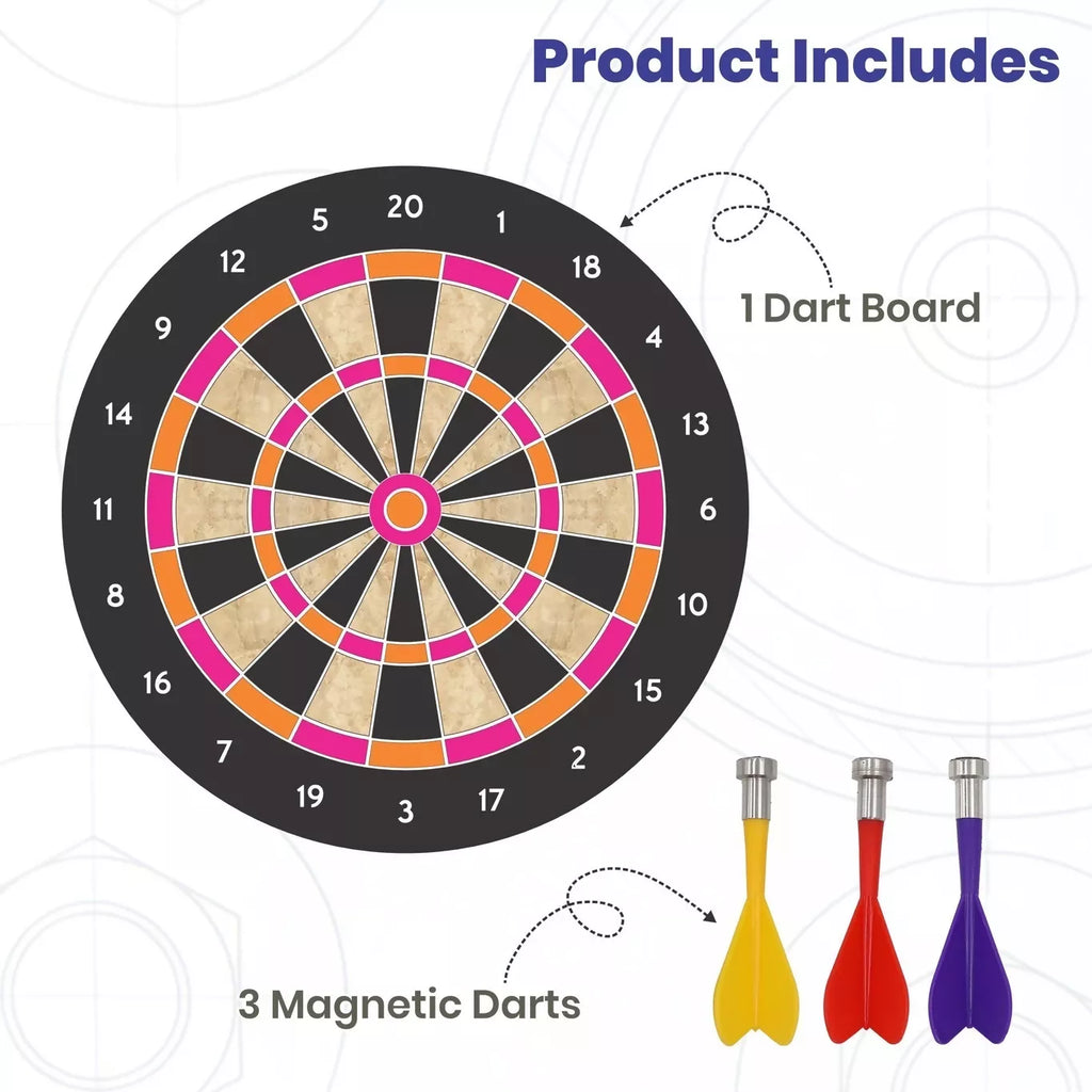 Magnetic Dartboard with 6 Darts