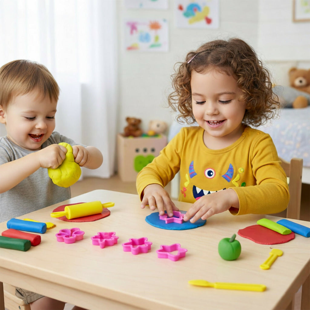 Creative Clay Play Set – 10 Colours & Cutters