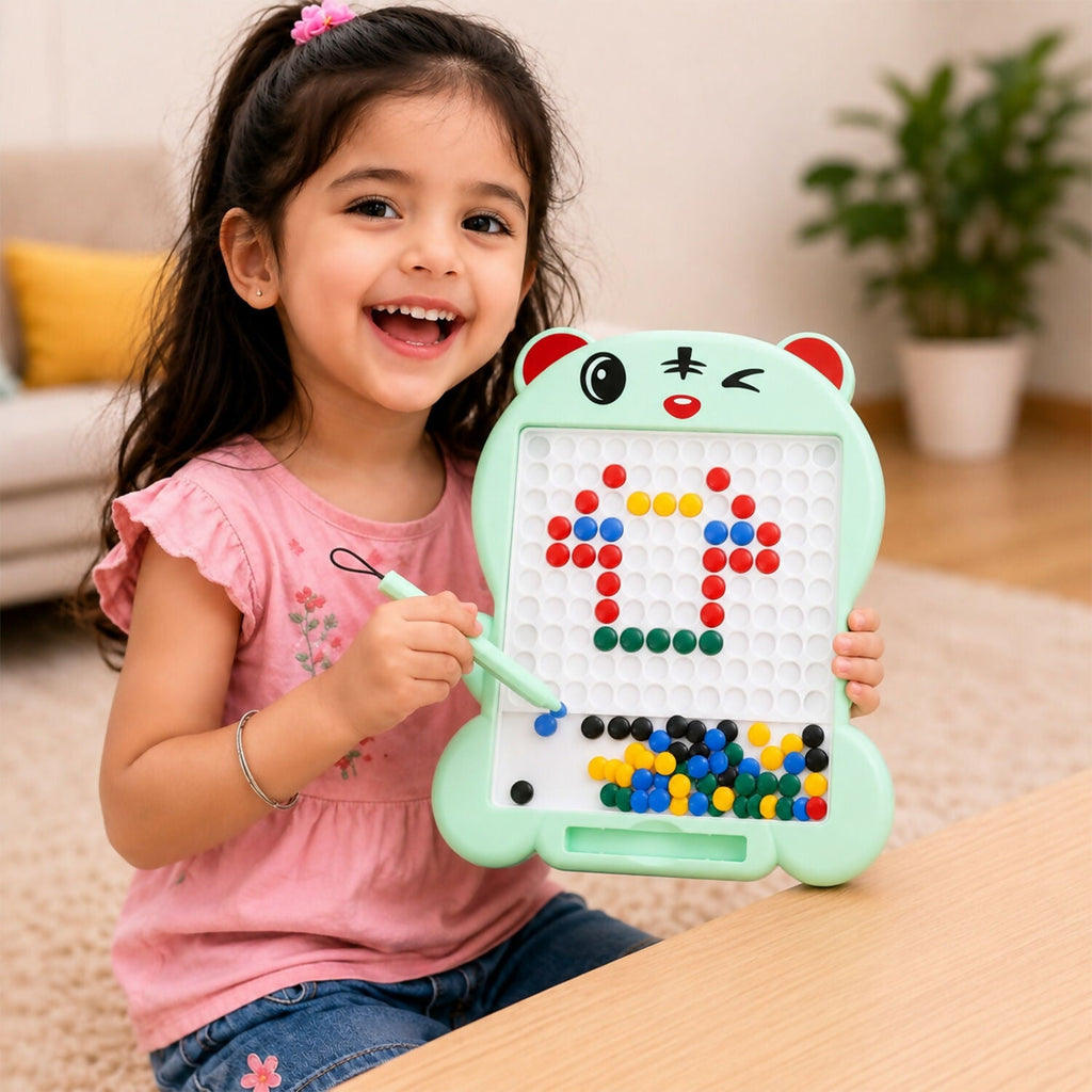 Magnetic Bead Drawing Board – Pixel Art (80 Beads)