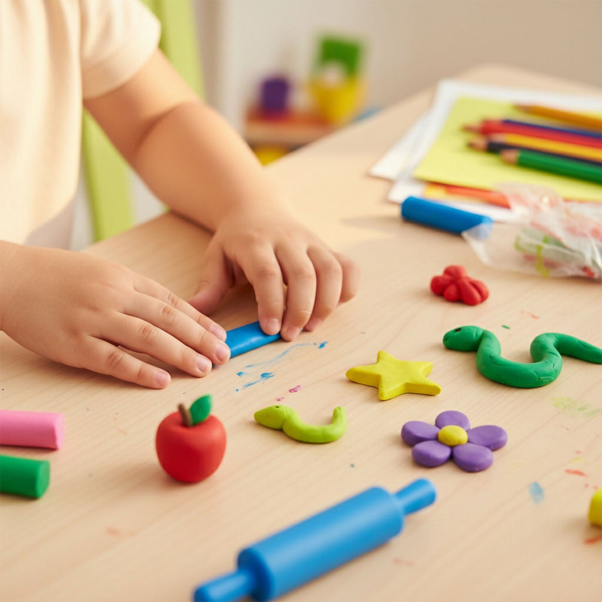 Creative Clay Play Set – 10 Colours & Cutters