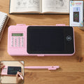 LCD Writing Tablet Pencil Box with Calculator
