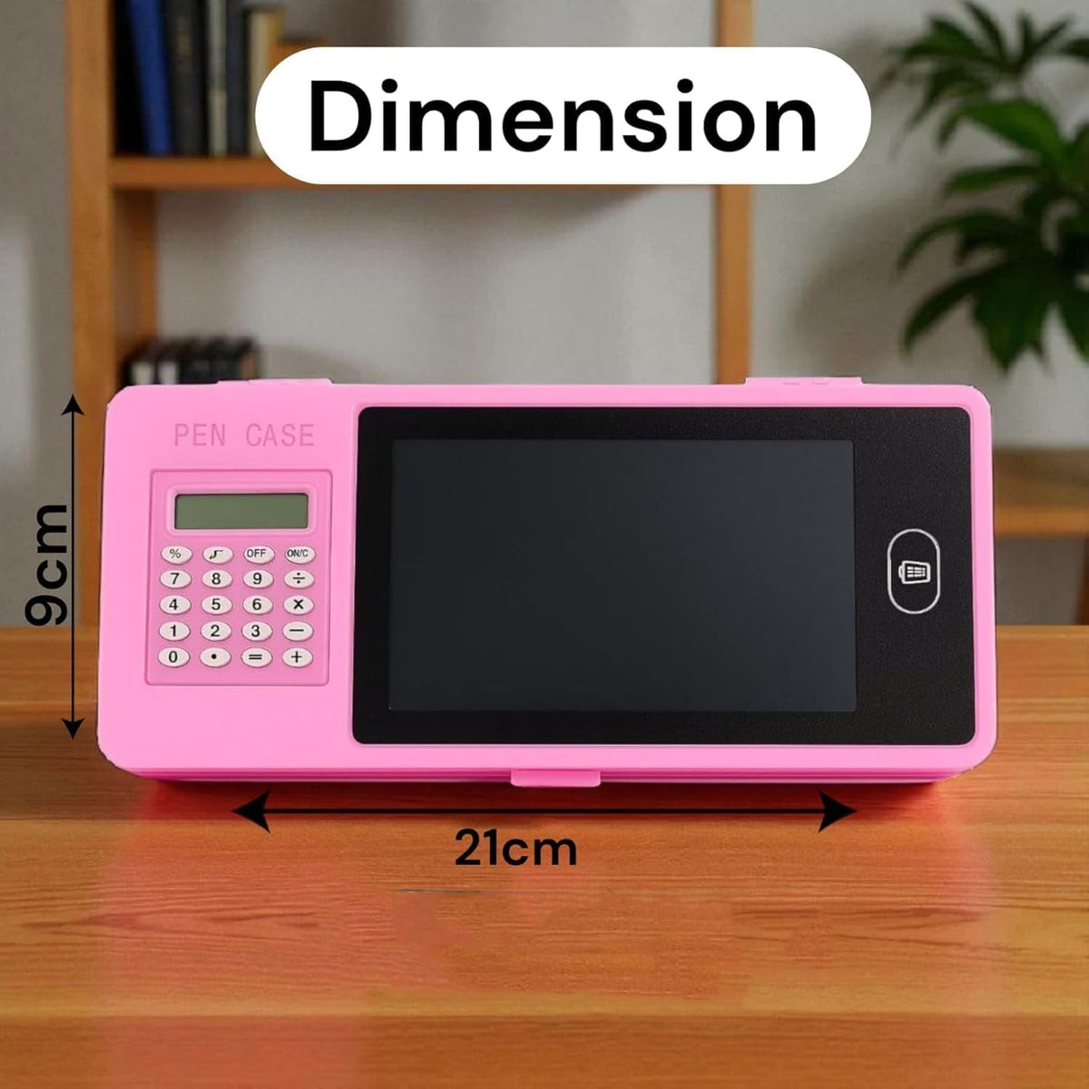 LCD Writing Tablet Pencil Box with Calculator