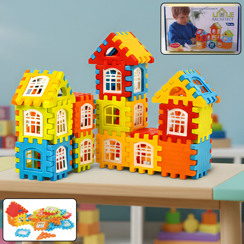 90-Piece Educational Building Blocks