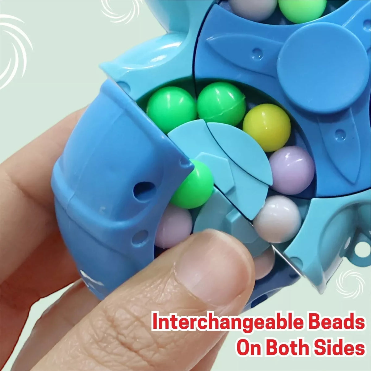 3-Wheel Spinning Bead Puzzle