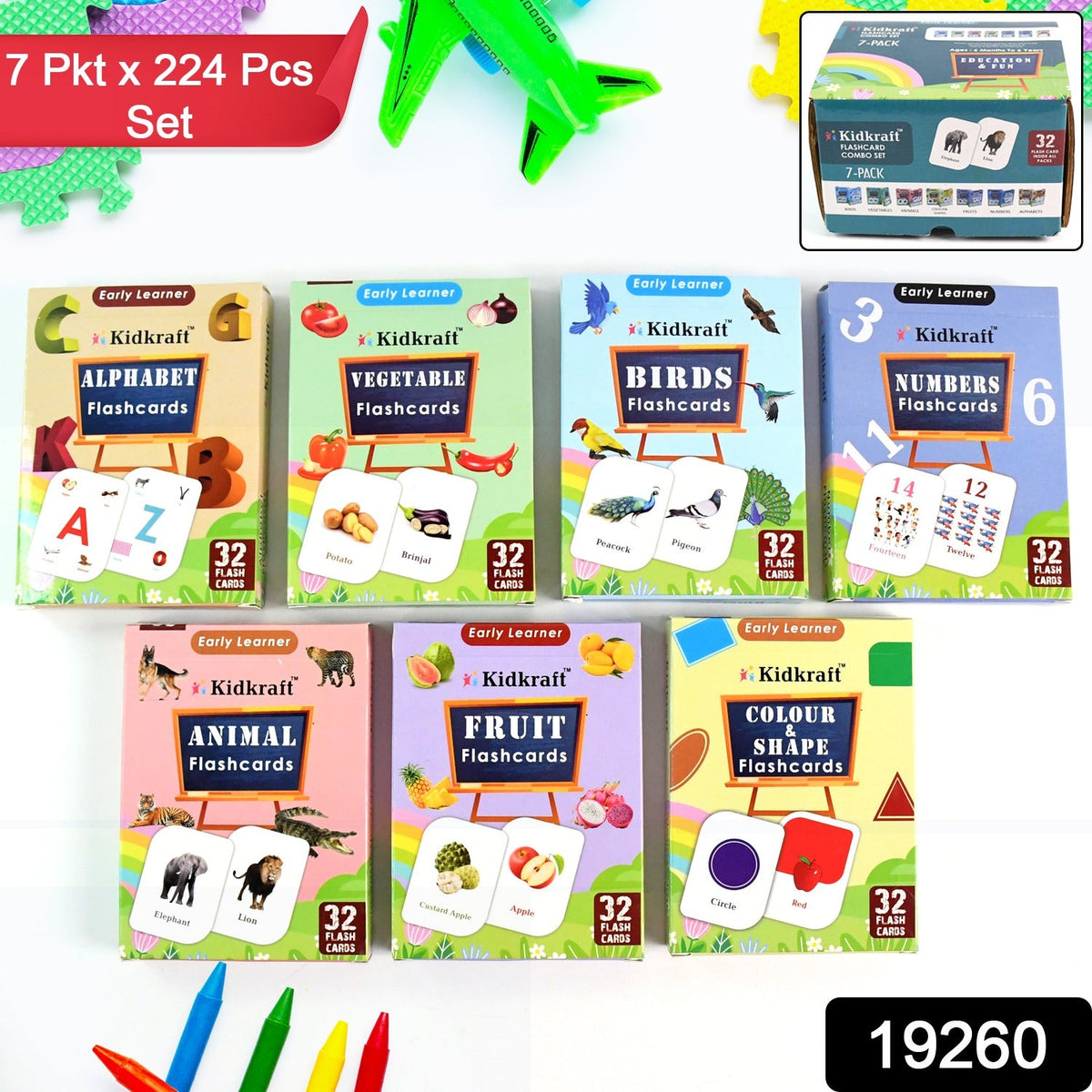 Early Learner Flashcards – 224 Cards