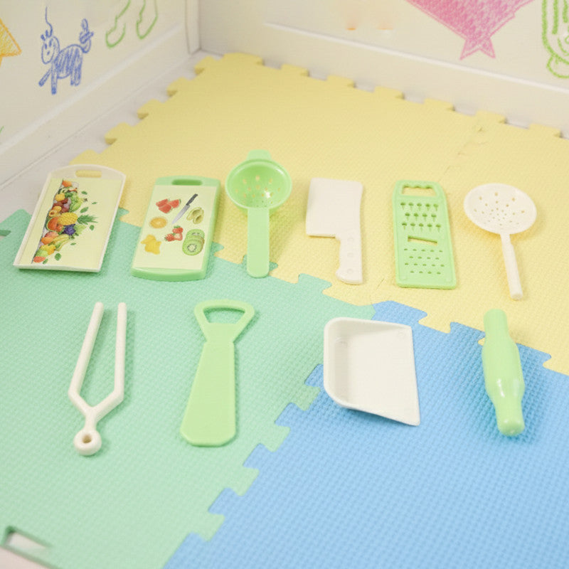 Kids Kitchen Play Set with Cookware & Gas Stove
