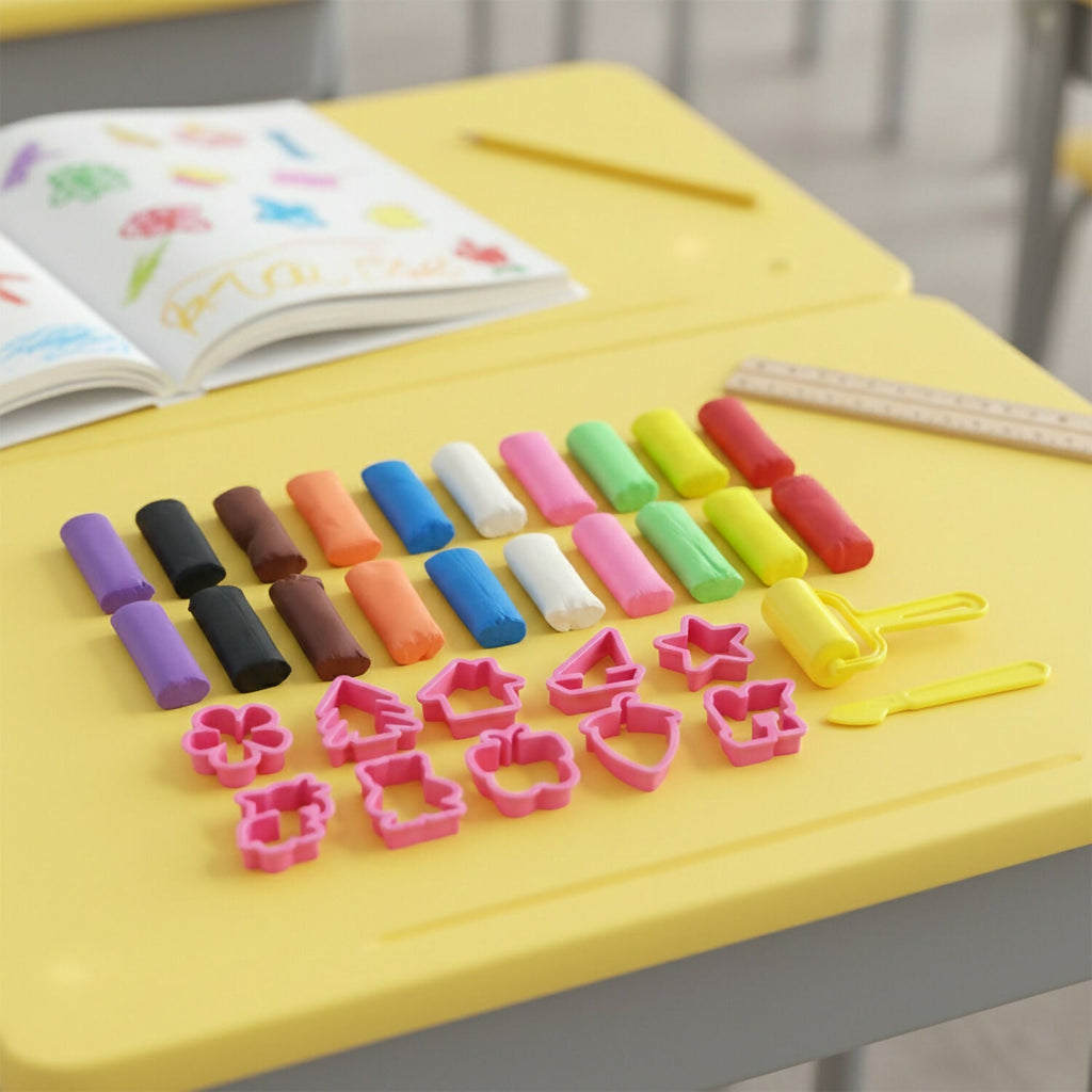 Creative Clay Play Set – 10 Colours & Cutters