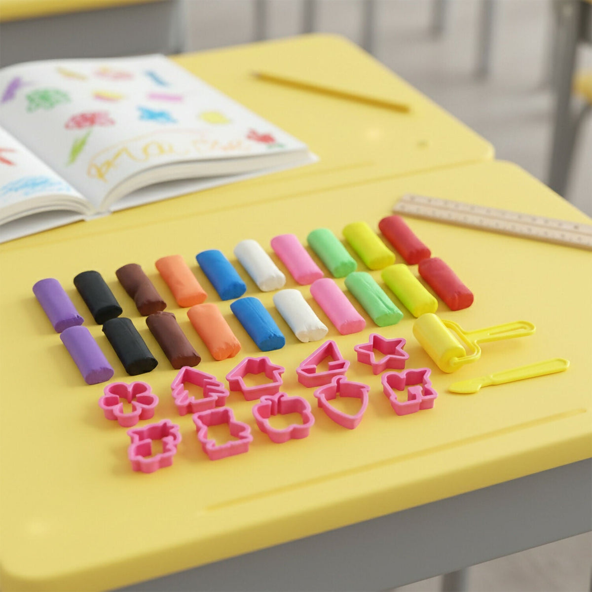 Creative Clay Play Set – 10 Colours & Cutters