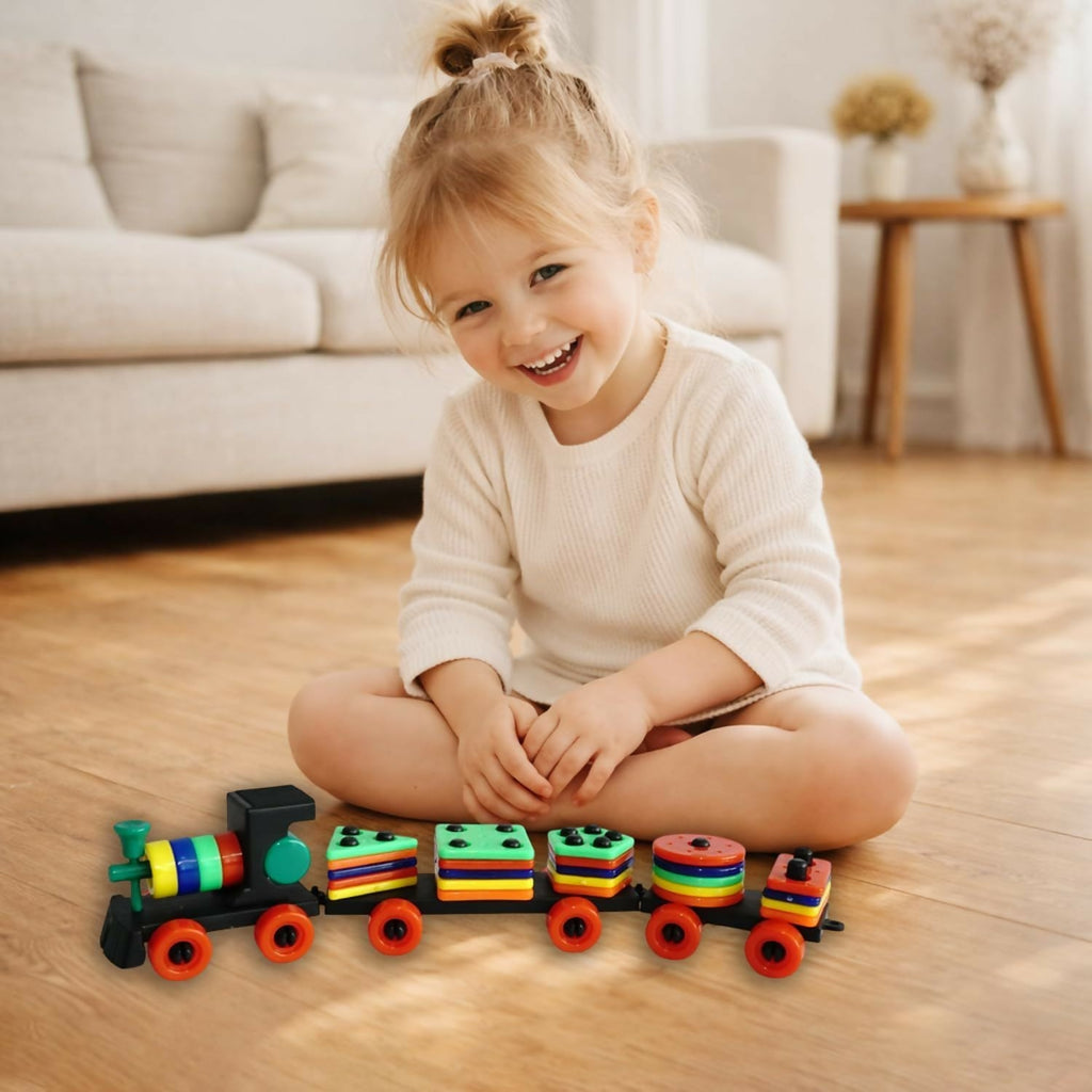 Rainbow Shape Sorter Train