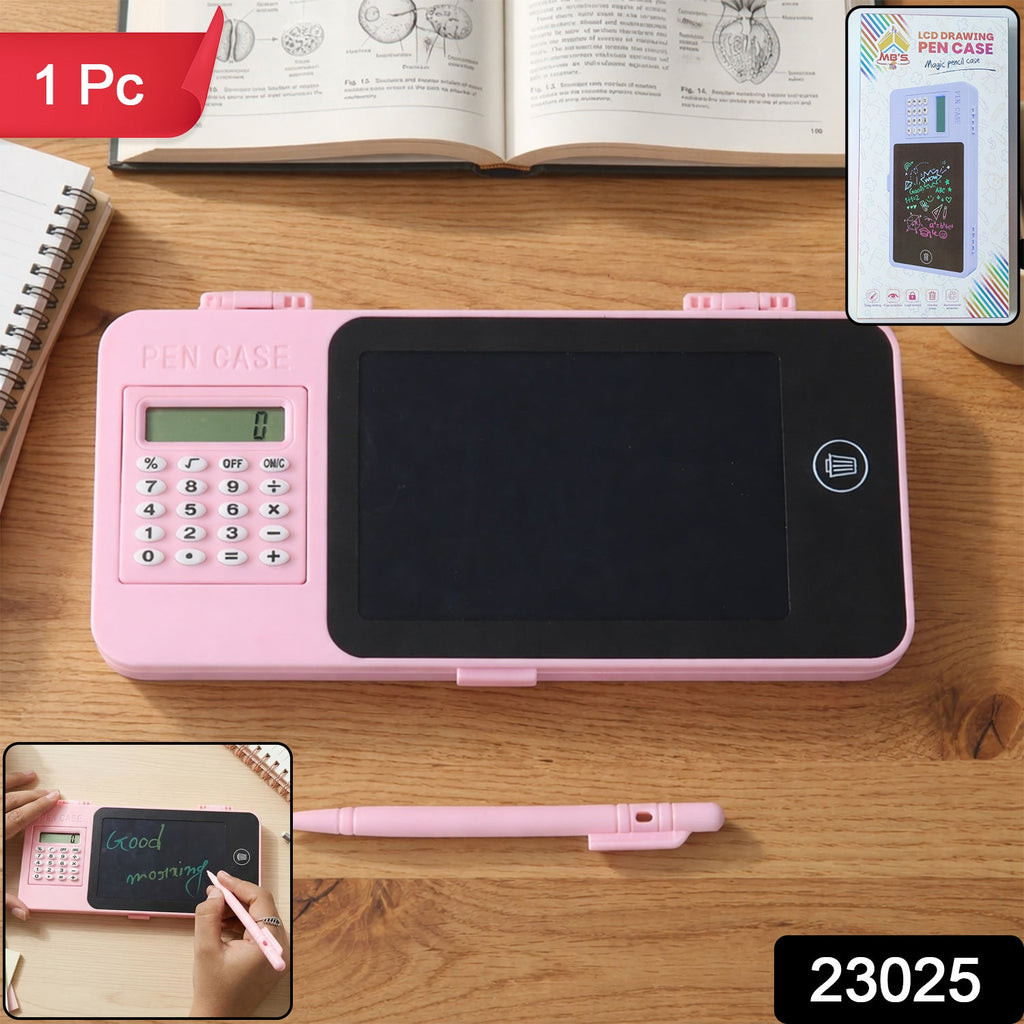 LCD Writing Tablet Pencil Box with Calculator
